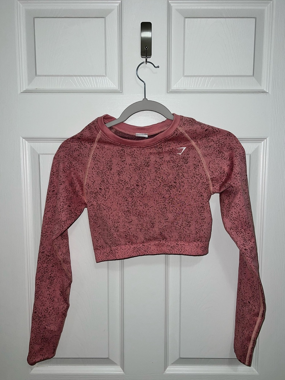 Gymshark Adapt Fleck Seamless Long Sleeve Crop Top